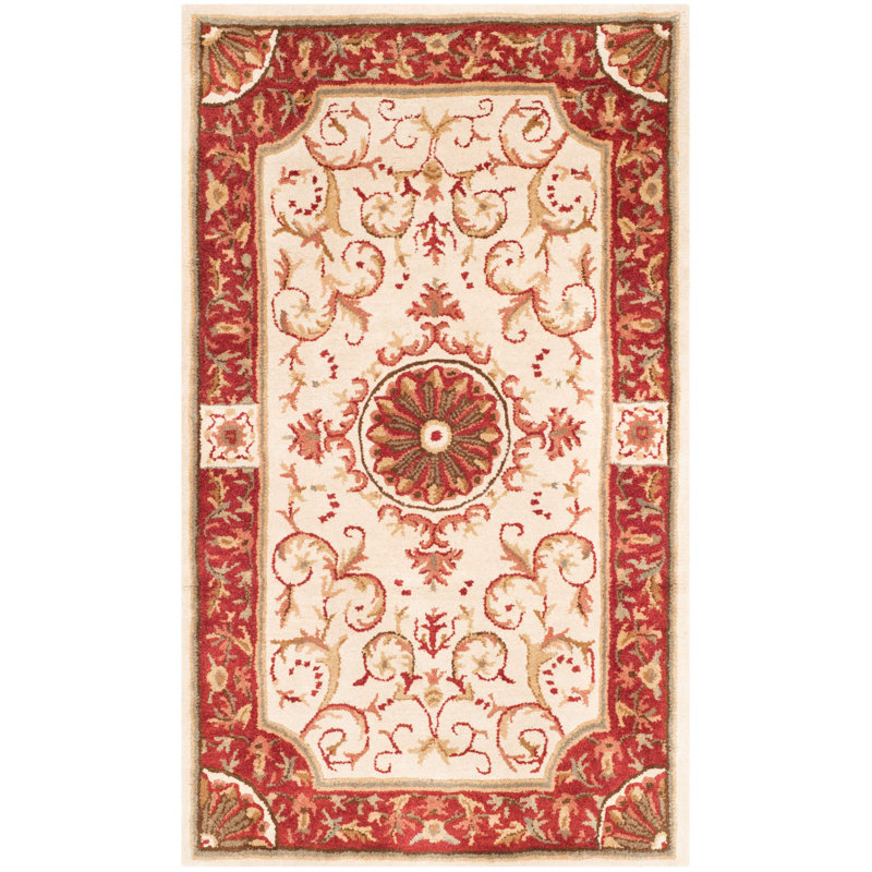 Latarra Hand Tufted Wool Oriental Rug, Rectangle 3' x 5'