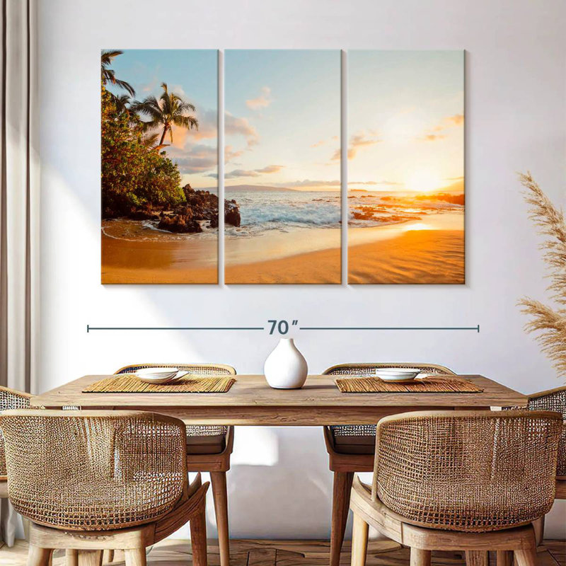 Gillard Tropical Maui Sunset, H 42 po x l 65 po