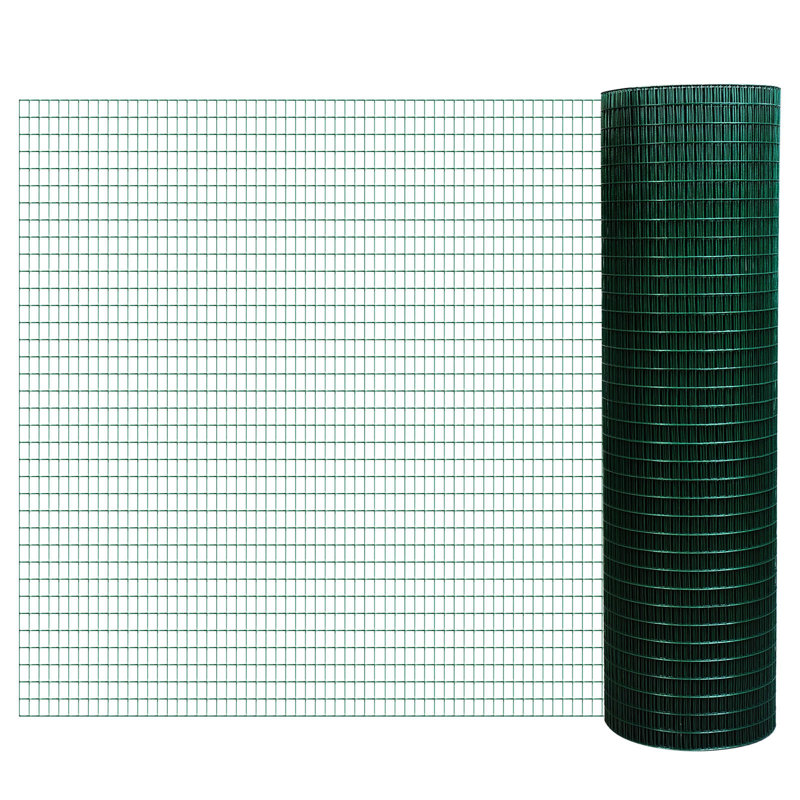 Filet grillagé en acier de 98 pi L 35,5 po pour la protection des rouleaux de sécurité en volière, poulailler, lapin, jardin