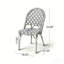 Ensemble de 2 chaises avec cadre en aluminium résistant à la rouille et tissage en rotin de polyéthylène durable pour une élégance extérieure.-743479653