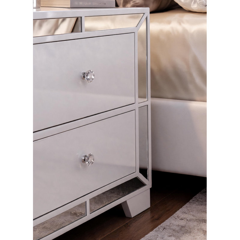 Table de chevet Fazeley, Blanc
