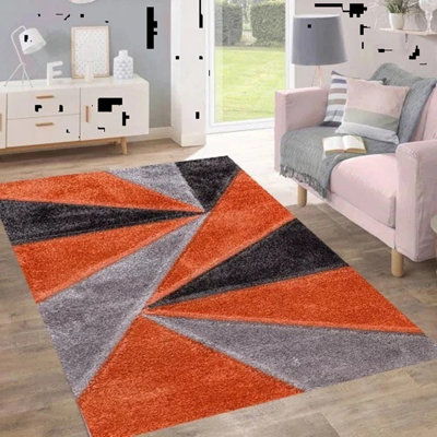 Geometric Shag Area Rug