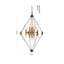Modern 16 Light Prism Frame Chandelier