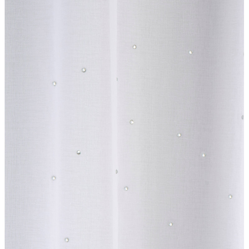 Adrijus Sheer Curtain Pair, 138cm Width x 229cm Drop, White