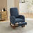 Boucle Fabric Rocking Chair with Retractable Footrest, Side Pocket-1880491437