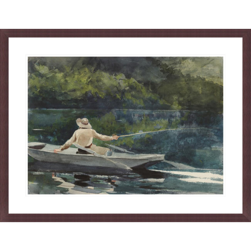 «Casting Number Two» par Winslow Homer, impression giclée sur cadre, H 22,7 po x l 29,5 po
