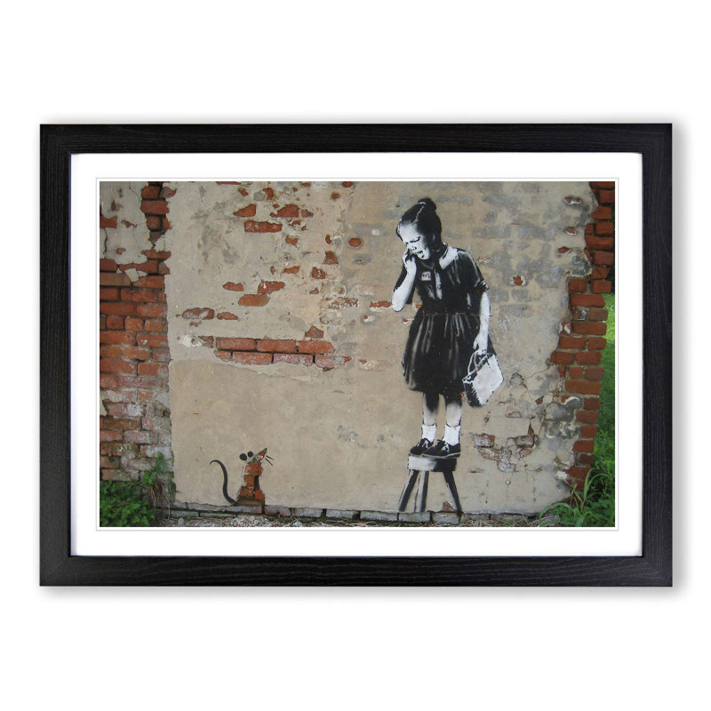 Banksy - Single Picture Frame Print, Black