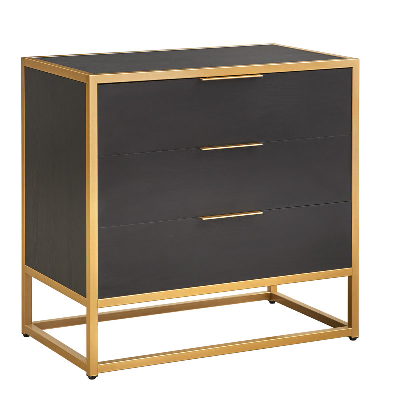 Commode décorative 3 tiroirs Zana