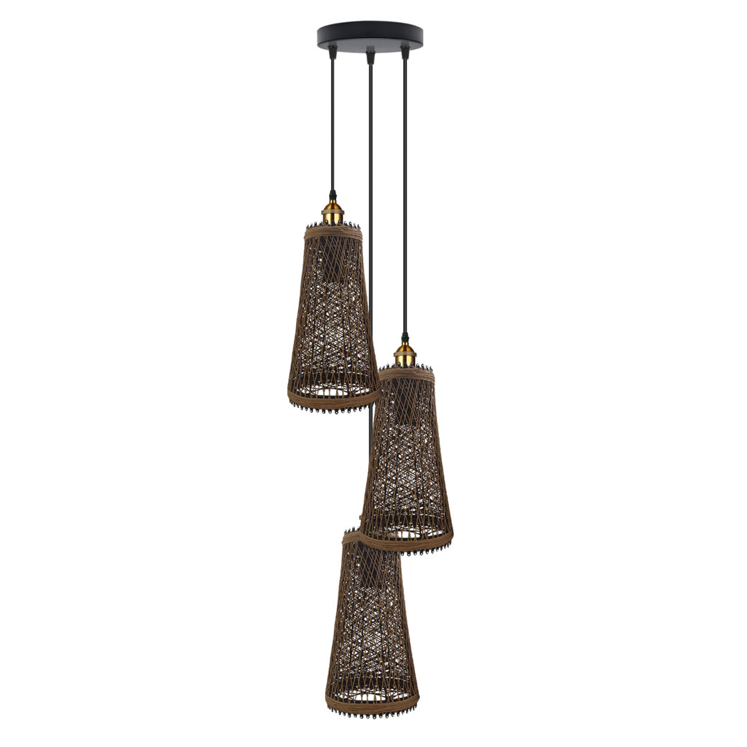 Laikipia 3-Light Cluster Cone Pendant