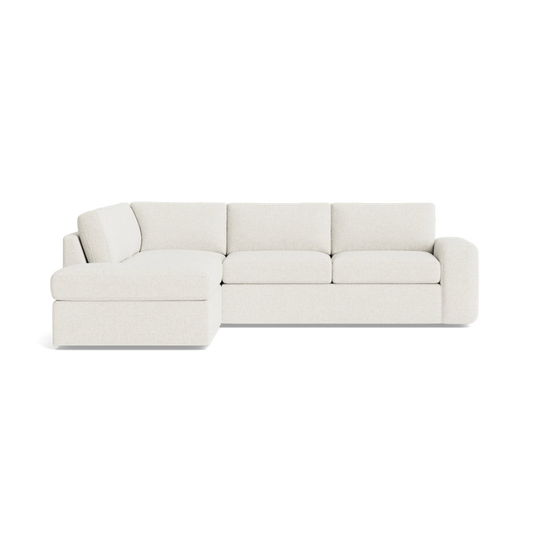 The OG Sectional, Plush Woven - Tan, Left Hand Facing