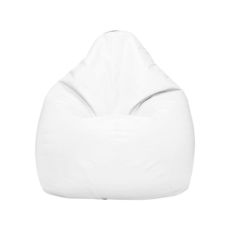Housse de coussin d'intérieur en similicuir Ample - rembourrage non inclus, Blanc