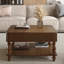 Table basse carrée cannelée à plateau relevable de 31,5 po avec rangement dissimulé et tablette inférieure-665459862-687227197