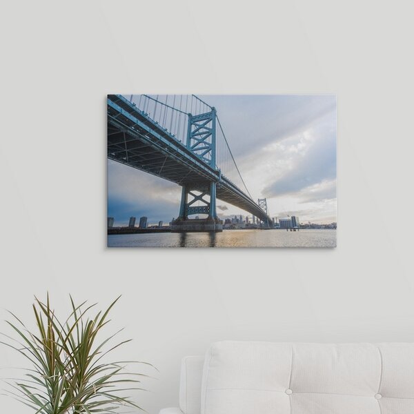 Great Big Canvas Benjamin Franklin Bridge In Philadelphia Print | Wayfair