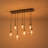 7-Light Glass Kitchen Island and Cluster Pendant -2110260154