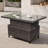 Rectangular Wicker Adjustable Outdoor Dining Table-94394880-94394879