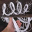Guirlande d'arbre artificiel long pliable blanc