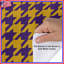 Housses de couette pied-de-poule mauve et jaune-133503838