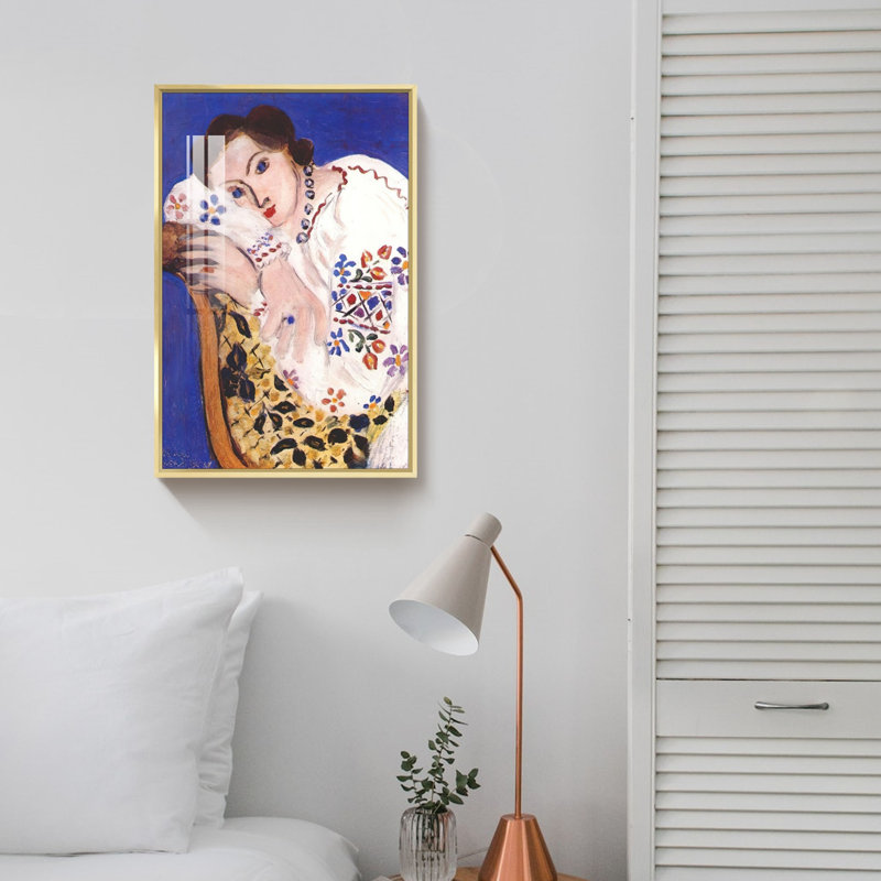 Matisse, reproduction d'art, L 12 po x H 16 po x P 1,3 po, Encadrement doré