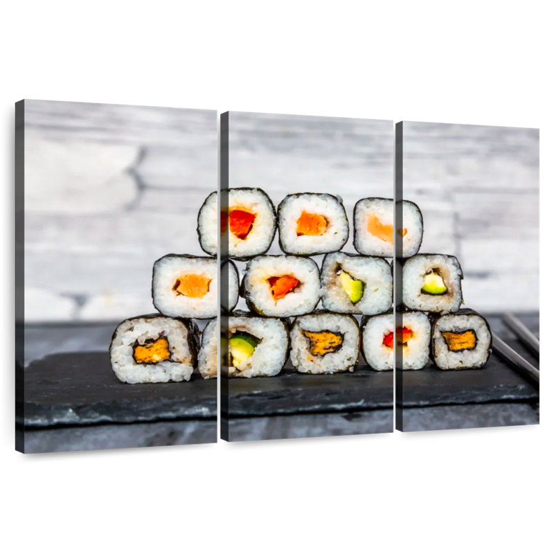 Tranches de sushi, H 20 po x l 33 po