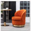 Fauteuil pivotant en velours-851844093
