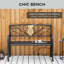 Banc de jardin en acier Sunny