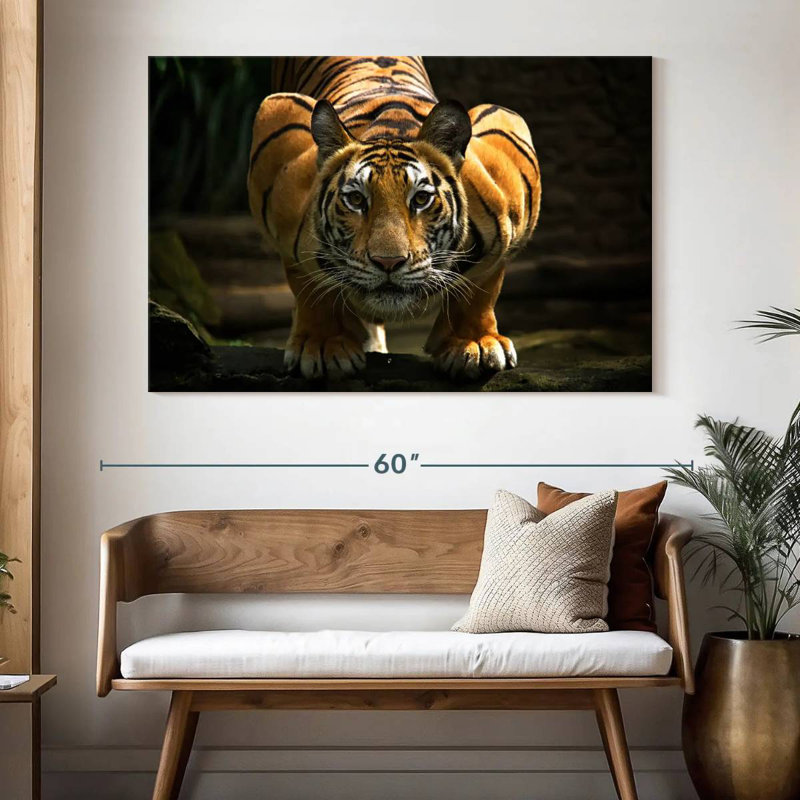 Brampt Fearless Tiger, 34" H x 51" W