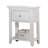 White Nightstand With Bottom Shelf