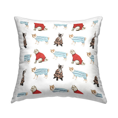 Polyester Throw Square Pillow Cover & Insert