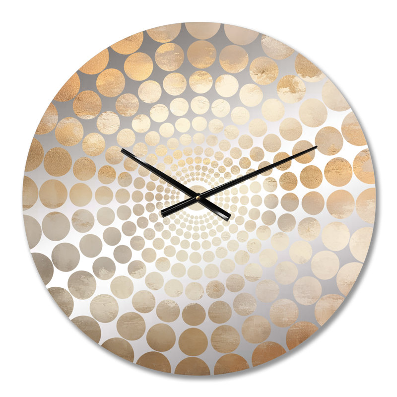 Adharv - Horloge murale ciel, Petit, Gold