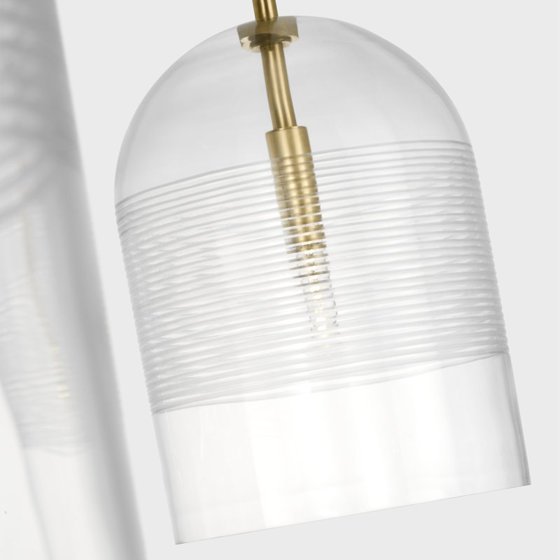 Leano 2 - Light Pendant, Hand-Rubbed Antique Brass