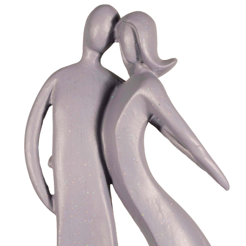 Chinook Weather Resistant Plastic Garden Statue, Grey shimmer
