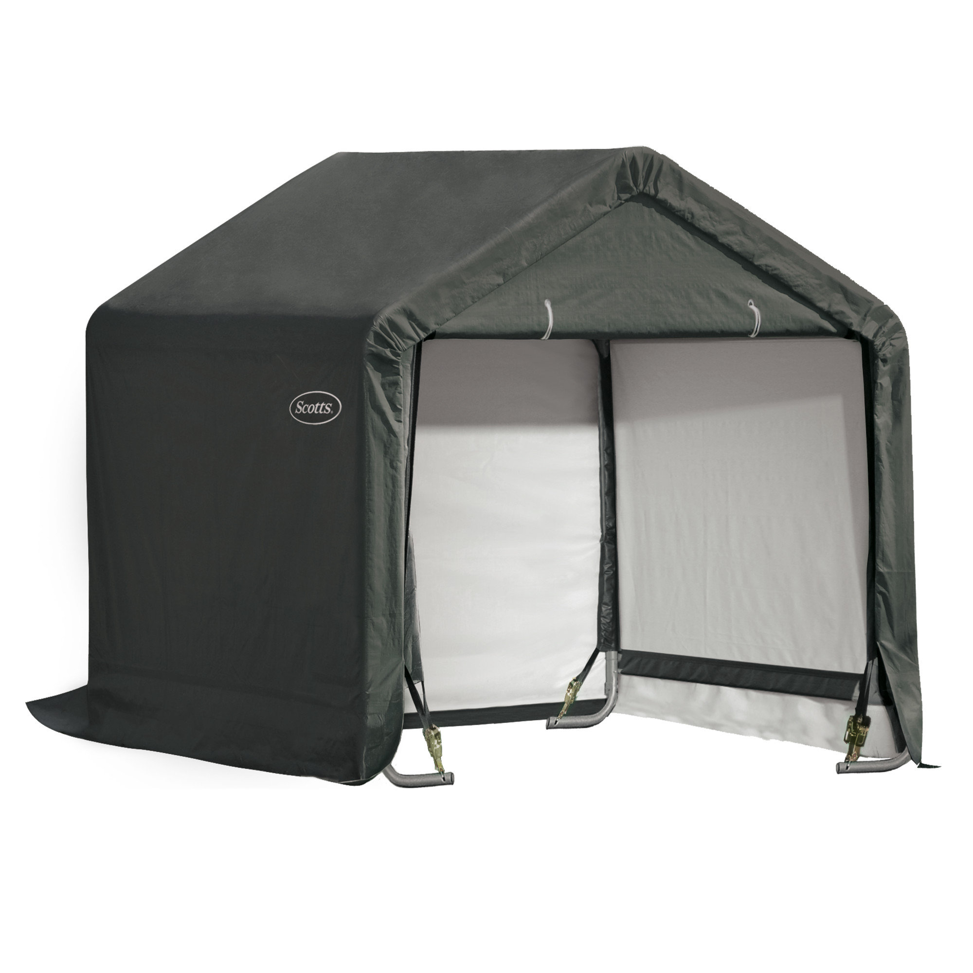 ShelterLogic Scotts Storage Shed 6 x 6 x 6 Green Peak Wayfair