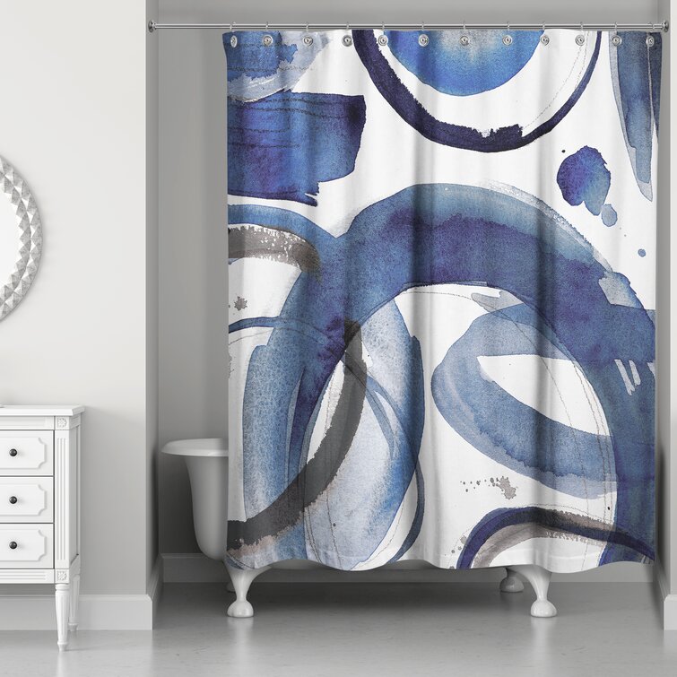 Krol Abstract Single Shower Curtain