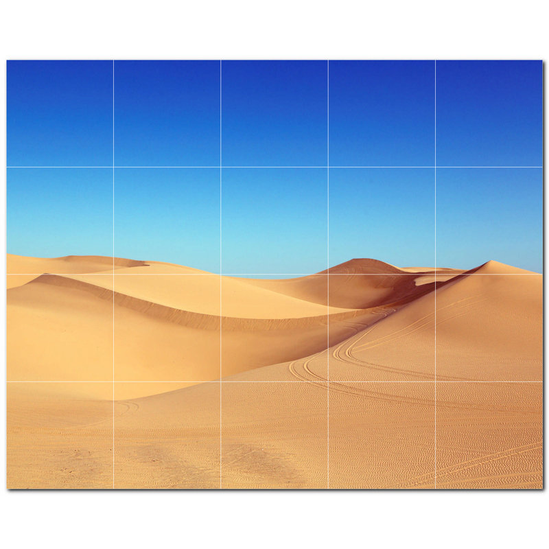 Murale décorative en céramique satinée 6 po x 6 po Desert Photo