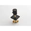 Robinet de douche 3/4 "en fonte de métal, haut débit, laiton, contrôle de volume noir mat, réglage précis du débit, poignée en laiton,