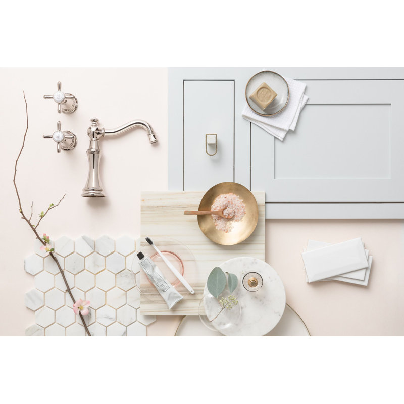 Weymouth Double Handle Deck Mounted Roman Tub Faucet Trim, Chrome