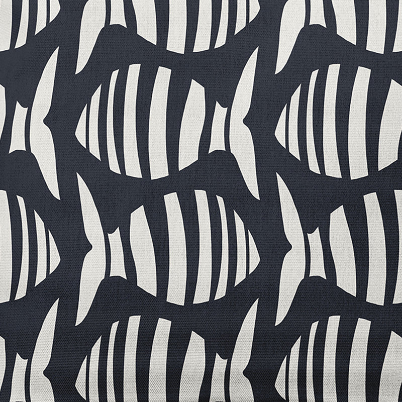 Coussin Sail Sail, 20 po x 20 po, Bleu requin