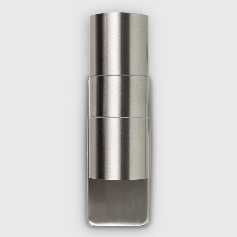 Igikpak Stainless Steel 2 - Bulb Outdoor Armed Sconce with Dusk to Dawn
