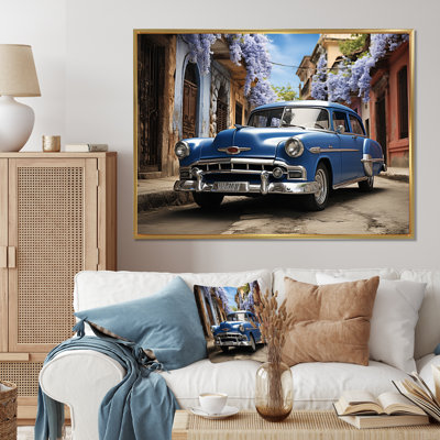 " Cuban Blue Classic Car "
