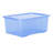 Wham Crystal 45L Plastic Storage Box Pack of 3 Tint Sparkle Blue