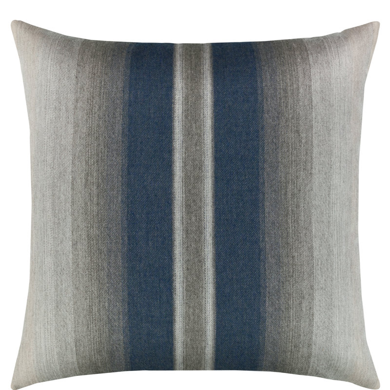 Ambiance Square Indoor/Outdoor Pillow Cover & Insert, Indigo, 22"H x 22"W