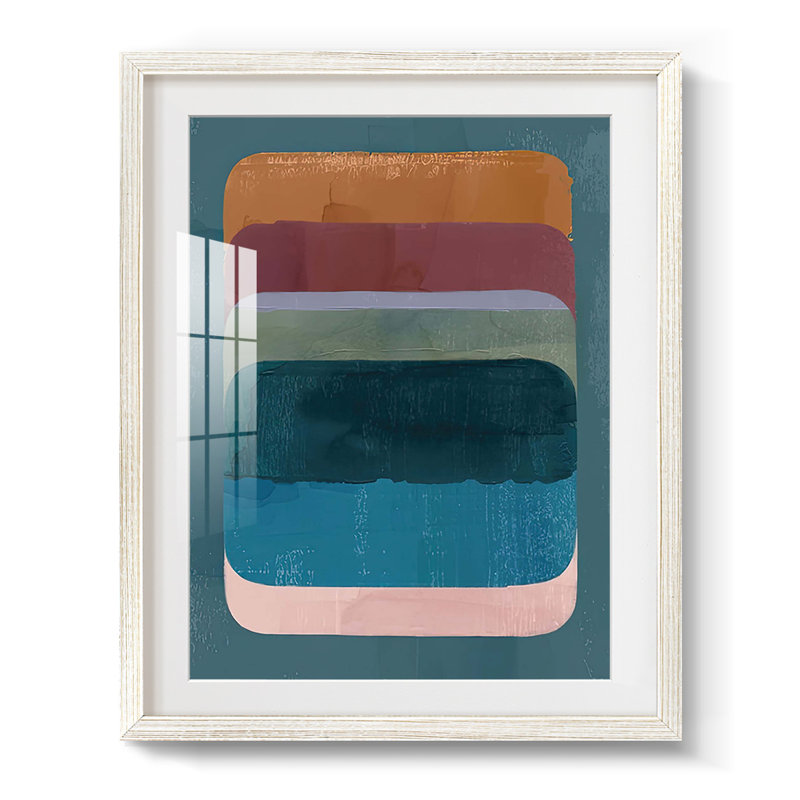 Palette formation II - impression encadrée, H 28,5 po x l 20,5 po, Blanc