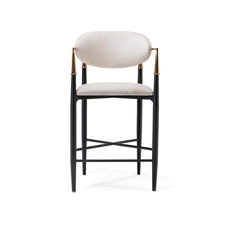 Tabouret de comptoir Roubi, Beige