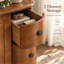 Table de bout à 2 tiroirs en bois massif Anyssa-1808605769