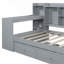 Lit de jour simple en bois avec 3 tiroirs, ports USB et bureau-1600887237