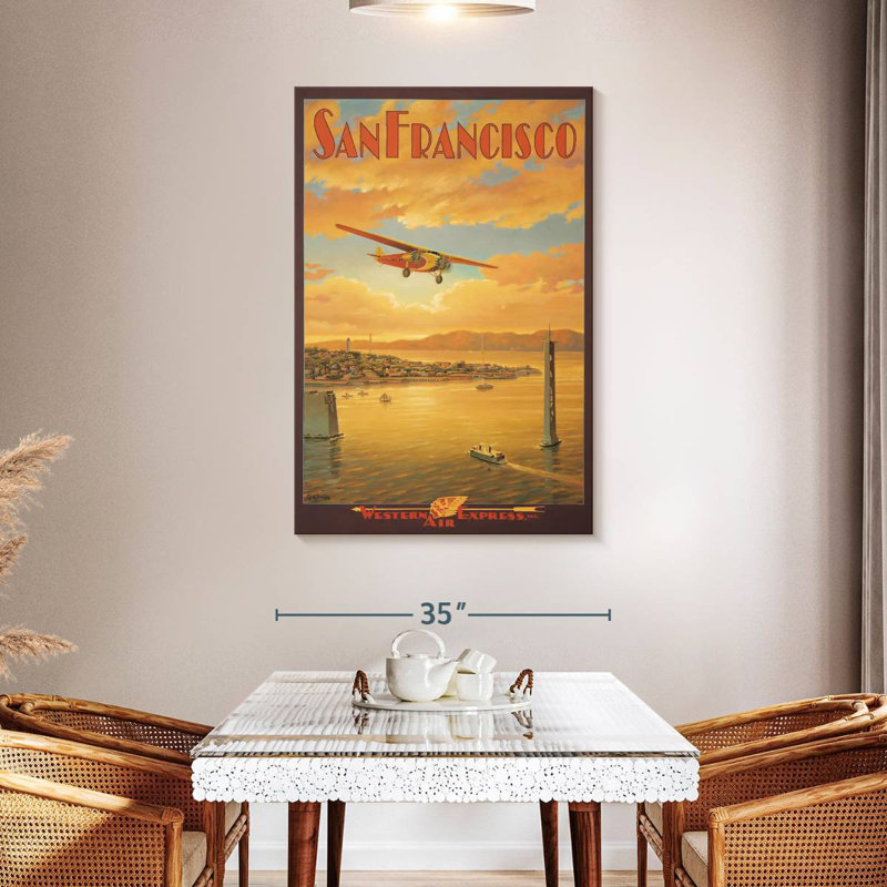 Aime Western Air Express, San Francisco, Californie, H 48 po x l 32 po