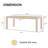 Modena Expandable Dining Table – Solid Wood With Slide-Out Leaf-563747003