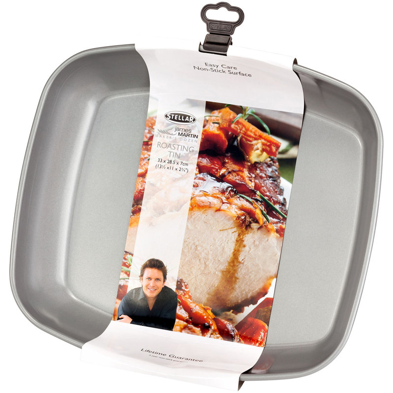 Stellar James Martin Non-Stick Stainless Steel Roasting Pan