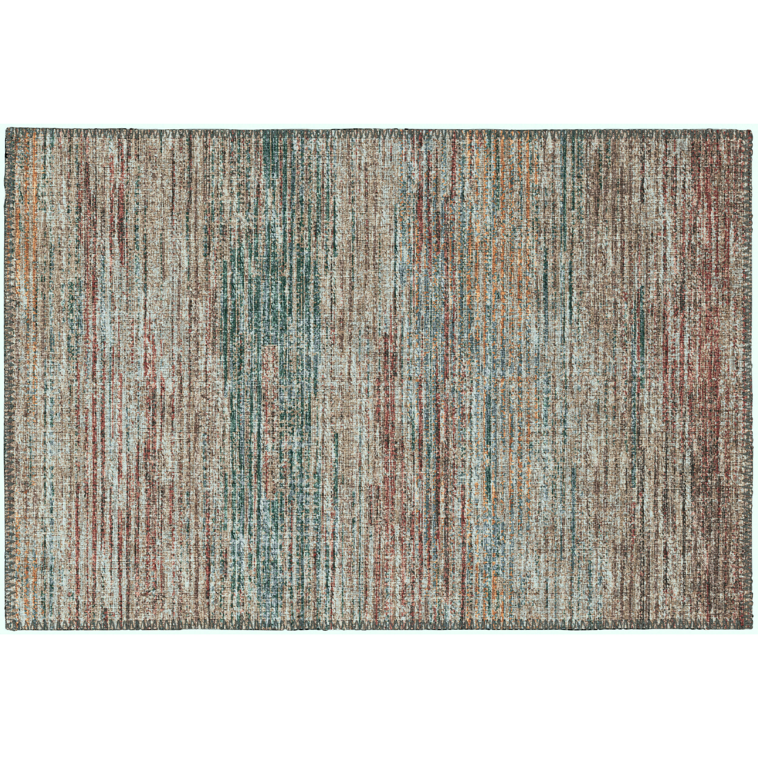 Graven Rugs Dakota Fields Aiven Handwoven Gray/Brown/Green Rug | Wayfair