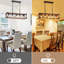 Luminaire pour îlot de cuisine de style campagnard
